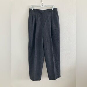 Vintage Lauren Ralph Lauren 100% Wool Gray Trouser Pants Office Minimalist 14